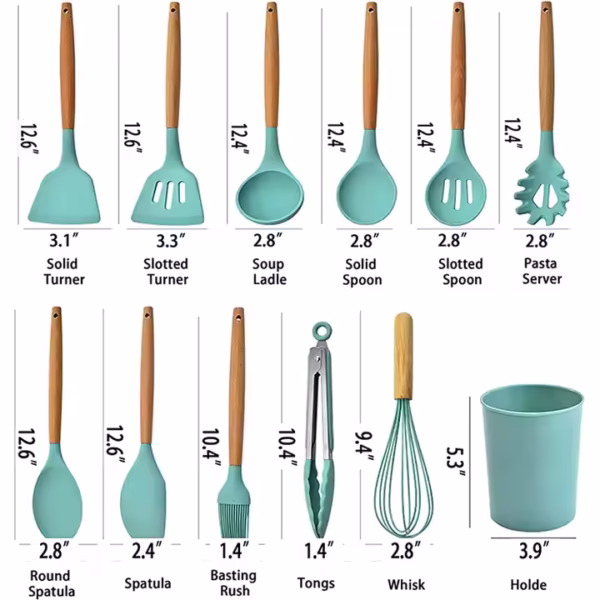 12 Pieces in 1 Set Kitchen Accessories Cooking Tools - Image 3